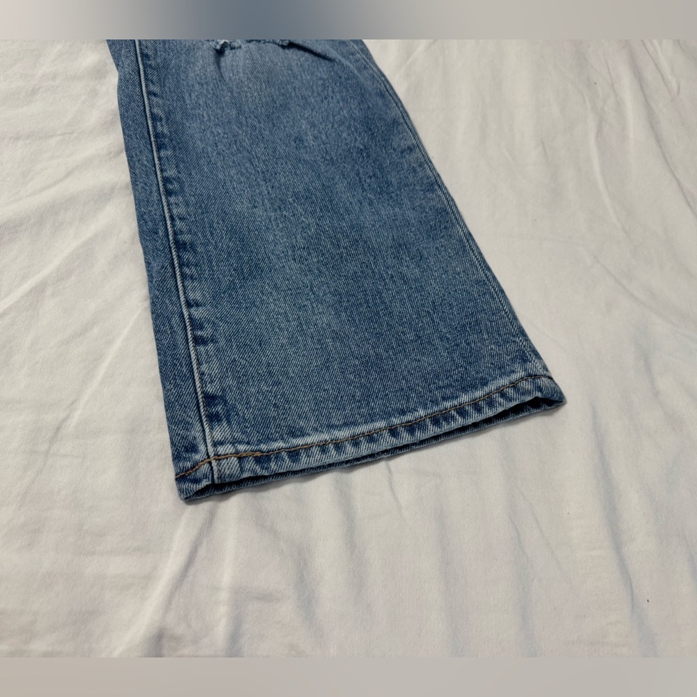 Good American Womens Good Boy Denim Jeans Distressed Zip Fly Indigo085 Size 15 - Picture 5 of 12